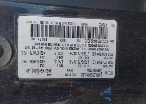 2004 Dodge Ram 2500 Slt/Laramie z USA, uszkodzony, nr VIN 3D7KU28C44G123332